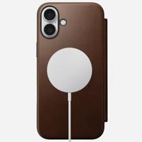 Nomad Modern Nomad lederen folio iPhone 16 Plus - Brown - thumbnail