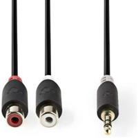 Nedis Stereo-Audiokabel | 3,5 mm Male | 2x RCA Female | 0.2 m | 1 stuks - CABW22250AT02 CABW22250AT02 - thumbnail
