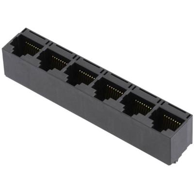 encitech RJJU-88-642-E1V-004 RJ45-connector 3251-0008-16 Bus, inbouw verticaal Aantal polen (sensoren) 8P8C Zwart 1 stuk(s)