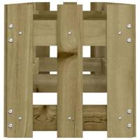 VidaXL Plantenbak verhoogd hekontwerp 200x30x30 cm geïmpregneerd hout - thumbnail