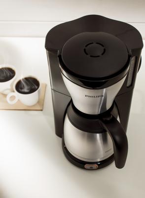 Philips café Gaia koffieapparaat met thermische kan - RVS/zwart - HD7549/20
