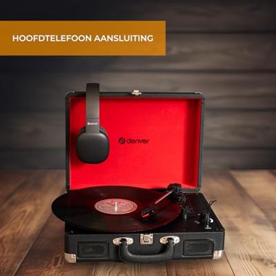 Denver VPL-120 USB-platenspeler Zwart