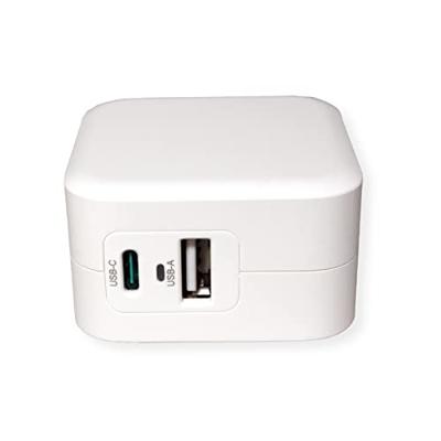 ROLINE USB-oplader met Eurostekker, 2-poorts (Type-A QC3.0, Type-C PD), 38W
