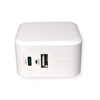ROLINE USB-oplader met Eurostekker, 2-poorts (Type-A QC3.0, Type-C PD), 38W - thumbnail