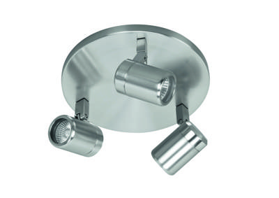 Highlight SpotRain nikkel 3-lichts rond - S7372.30