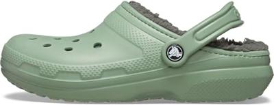 Crocs Classic Lined Pantoffel Moss/Multi M11