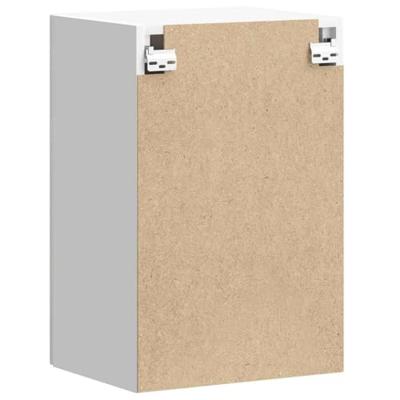 Keukenwandkast Lucca bewerkt hout hoogglans wit