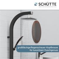 Regendouche Opbouwset Schütte Madagaskar Wellness Stortdouche Zwart en Chroom - thumbnail