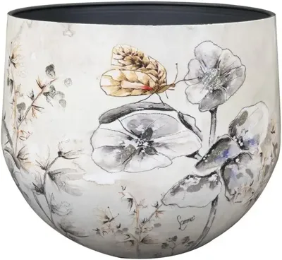 TS Collection bloempot moonlight meadow metaal 33x28cm moonlight meadow TS Collection bloempot moonlight meadow metaal 33x28cm moonlight meadow