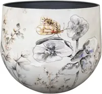 TS Collection bloempot moonlight meadow metaal 33x28cm moonlight meadow - thumbnail