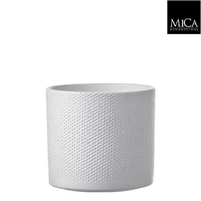 Mica Decorations Era pot wit Relief 26x28cm Mica Decorations Era pot wit Relief 26x28cm