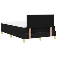 Boxspringbed met matras met matras Zwart 120 x 190 cm Stof - thumbnail