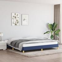 Bedframe stof blauw 200x200 cm - thumbnail