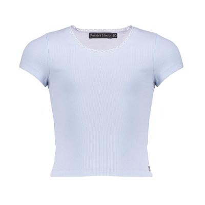 Frankie & Liberty Zomer t-shirt meisjes - blauw - Rixt