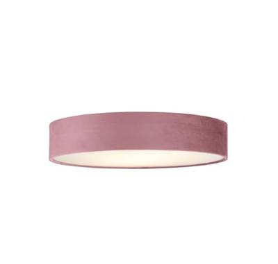Searchlight PlafondlampDrum Pleat 50cm velvet roze - 23298-3PI