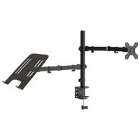 VidaXL Monitorbeugel vesa 75/100 mm zwart staal - thumbnail