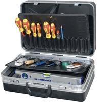 Promat/Tecwerk Gereedschapsassortiment | 46-delig | in aluminium framekoffer | voor elektriciens - 4000820303 - thumbnail