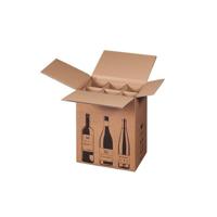 Flesverzenddoos voor 6 flessen 305 x 212 x 368 mm | 5 stuks - thumbnail