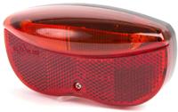 Dragerachterlicht IKZI 3x LED 80mm boutafstand met E4 goedgekeurde reflector - rood - thumbnail