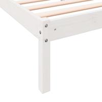 Bedframe extra lang zonder matras grenenhout wit 200x220 cm - thumbnail