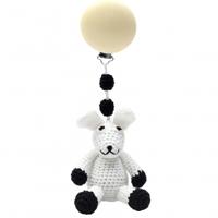 natureZOO kinderwagenhanger konijn 20 cm wit - thumbnail