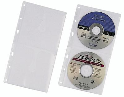 Durable 520319 CD/DVD-ordnerhoes 2 CDs/DVDs/Blu-rays Transparant 5 stuk(s)