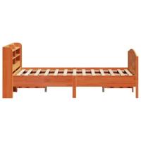 Bedframe zonder matras massief grenenhout wasbruin 140x200 cm - thumbnail