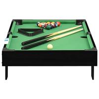 VidaXL Minipooltafel 3 feet 92x52x19 cm zwart en groen - thumbnail