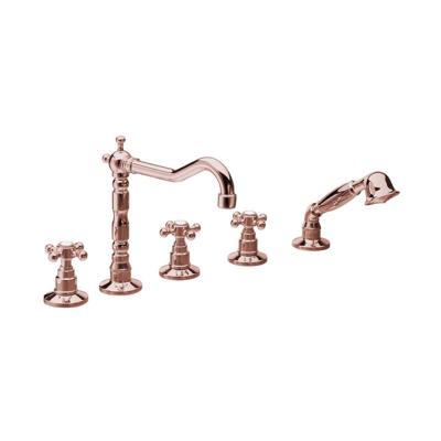 Badrandkraan Sapho Antea 3-kruisgreep Mengkraan Retro Compleet 5-gats Rose Goud Sapho Badrandkraan Sapho Antea 3-kruisgreep Mengkraan Retro Compleet 5-gats Rose Goud Sapho