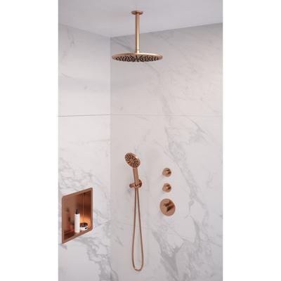 Thermostatisch Inbouwdoucheset Brauer Copper 30 cm Hoofddouche Plafondarm 3 Standen Handdouche Koper Brauer Thermostatisch Inbouwdoucheset Brauer Copper 30 cm Hoofddouche Plafondarm 3 Standen Handdouche Koper Brauer