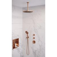 Copper Edition Thermostatische Regendouche Set 12 | Koper Geborsteld PVD - thumbnail