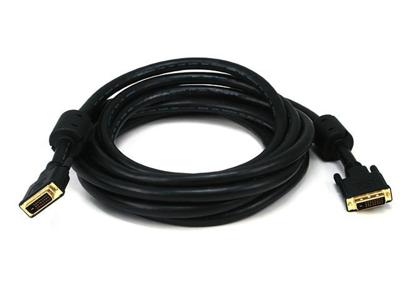 Monoprice 102688 15-Feet 24AWG CL2 Dual Link DVI-D videokabel - Zwart