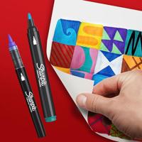 Creatieve marker sharpie 5st assorti - thumbnail