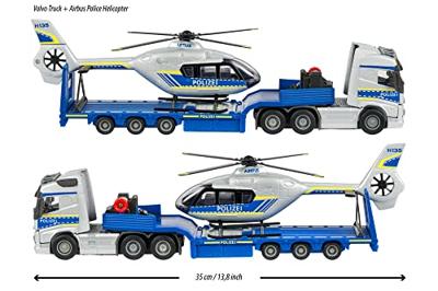 Majorette Volvo Truck + Airbus H135/H145 politiehelikopter Kant-en-klaar model Bedrijfswagen (model)