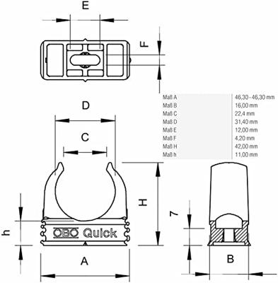OBO Bettermann 2149022-50 Buisklem Grijs 50 stuk(s)