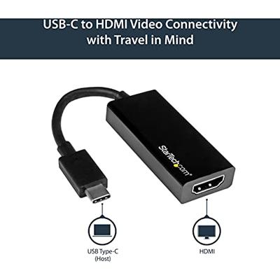 Adapter USB C naar HDMI Startech CDP2HD 4K Ultra HD Zwart - thumbnail