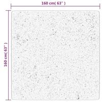 VidaXL Vloerkleed pamplona shaggy hoogpolig modern 160x160 cm beige - thumbnail