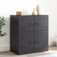 Dressoir 67x39x73 cm staal zwart - thumbnail