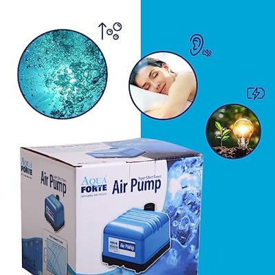 Aquaforte V-20 Luchtpomp - 1200L/h Capaciteit, 15W, Duurzaam Aluminium voor Gezonde Vijvers - thumbnail