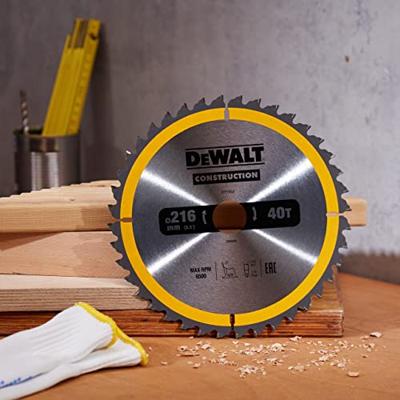 DeWALT Cirkelzaagblad voor Hout | Construction | Ø 216mm Asgat 30mm 40T - DT1953-QZ - thumbnail