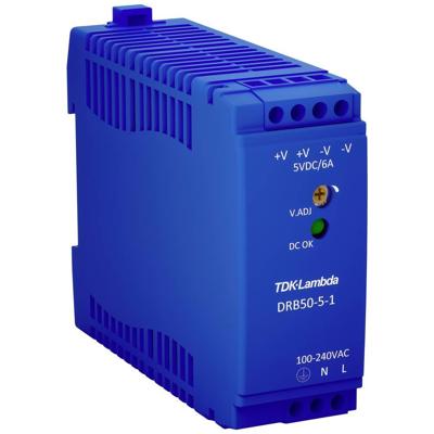 TDK-Lambda DRB50-24-1 DIN-rail netvoeding 24 V/DC 2.1 A 50.4 W Aantal uitgangen: 1 x Inhoud: 1 stuk(s) TDK-Lambda DRB50-24-1 DIN-rail netvoeding 24 V/DC 2.1 A 50.4 W Aantal uitgangen: 1 x Inhoud: 1 stuk(s)