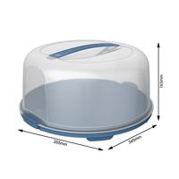 Rotho Fresh Taartdoos 34.5x35.5x16.5 cm Horizon Blauw/Transparant - thumbnail