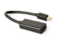 4K Mini DisplayPort adapterkabel, 15 cm, zwart - thumbnail