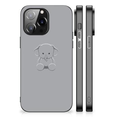 iPhone 14 Pro Max Hoesje Grijs Baby Olifant