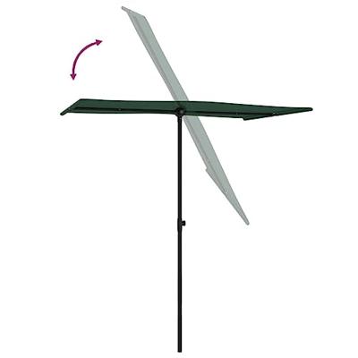 VidaXL Parasol met aluminium paal 180x110 cm groen