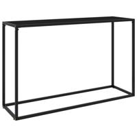 Wandtafel 120x35x75 cm gehard glas zwart - thumbnail