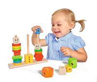 Eichhorn houten stapelpuzzel figuren - thumbnail