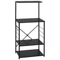 VidaXL Magnetronkast 60x39,6x123 cm bewerkt hout zwart - thumbnail