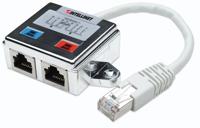 Intellinet RJ45 Netwerk Adapter CAT 5 [1x RJ45-stekker - 2x RJ45-bus] 0 m Zilver, Wit - thumbnail