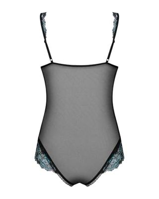 Kanten Bodysuit Obsessive Zwart S/M